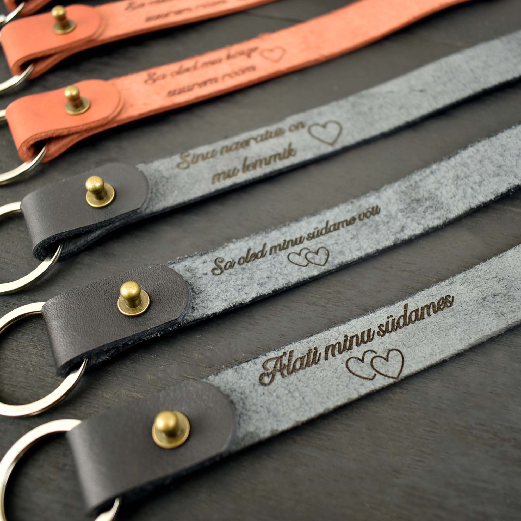 Peidetud sõnumiga personaliseeritud võtmehoidja